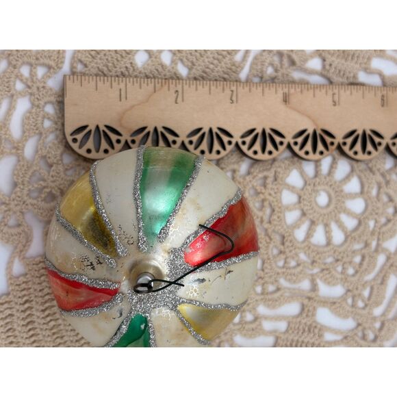 Lot 5 VTG Glass Ornaments Germany Austria Glitter Mica - Picture 4 of 11